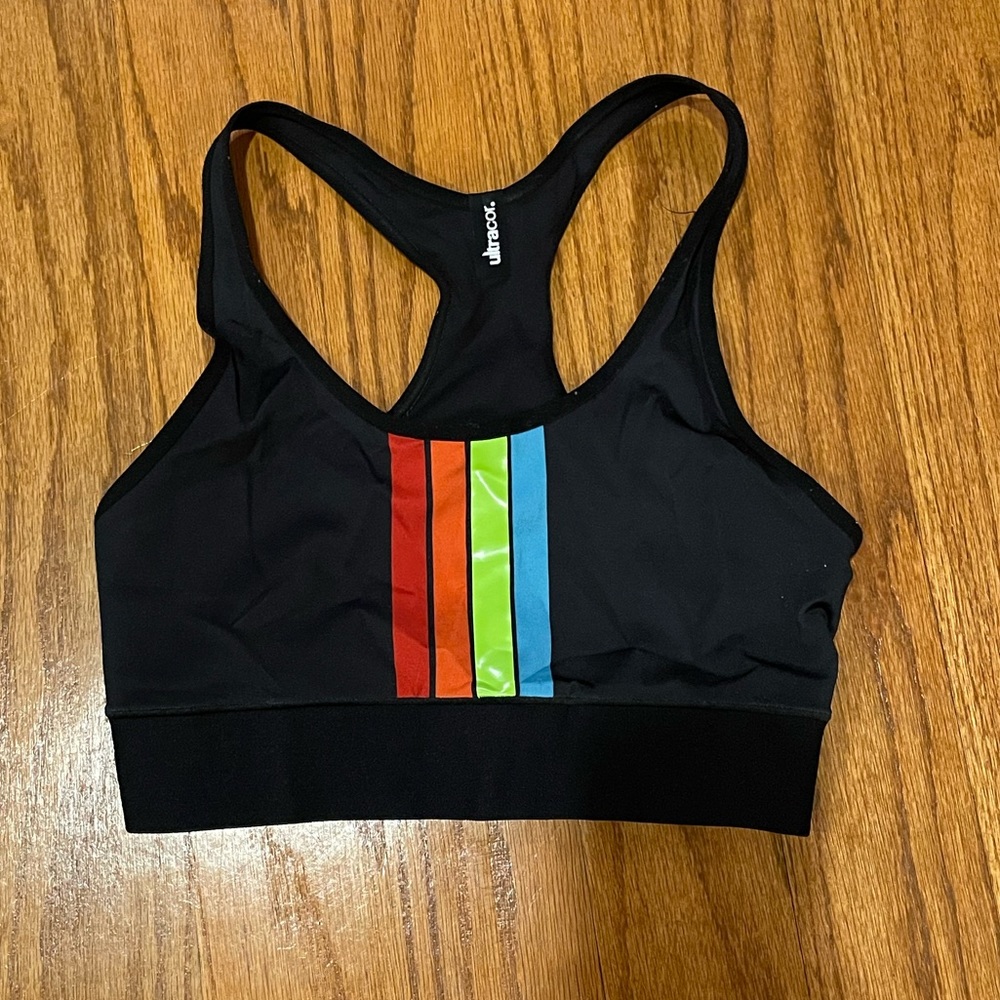 ULTRACOR Stripe Bonding Terrain Bra Size Small in excellent condition